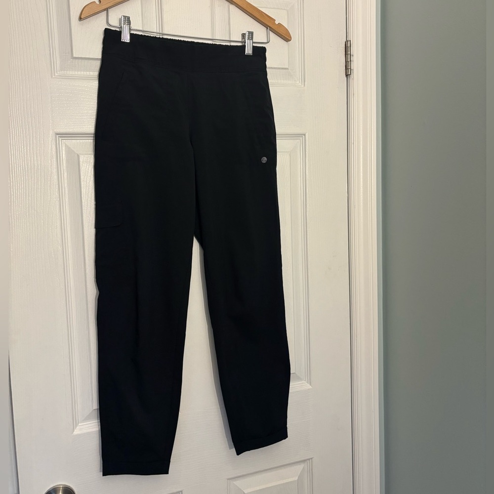 Apana Black Multi-Pocket Ankle Length Joggers | Size S